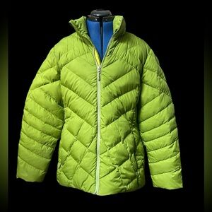 REI  green puffer jacket